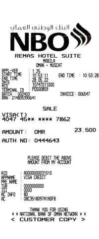 Hotel Receipt - NBO