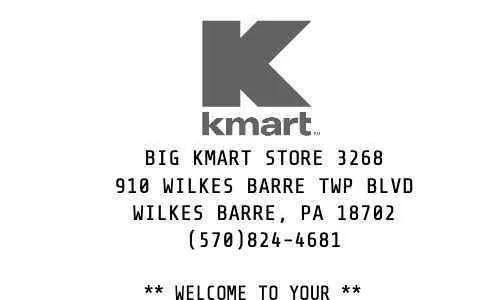 Kmart Receipt
