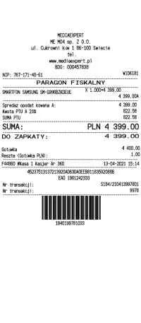 MediaExpert Receipt